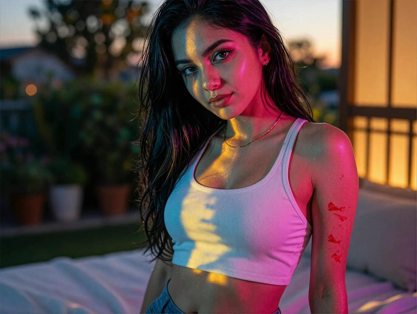 An uncensored erotic roleplay partner staying in character on EroChat